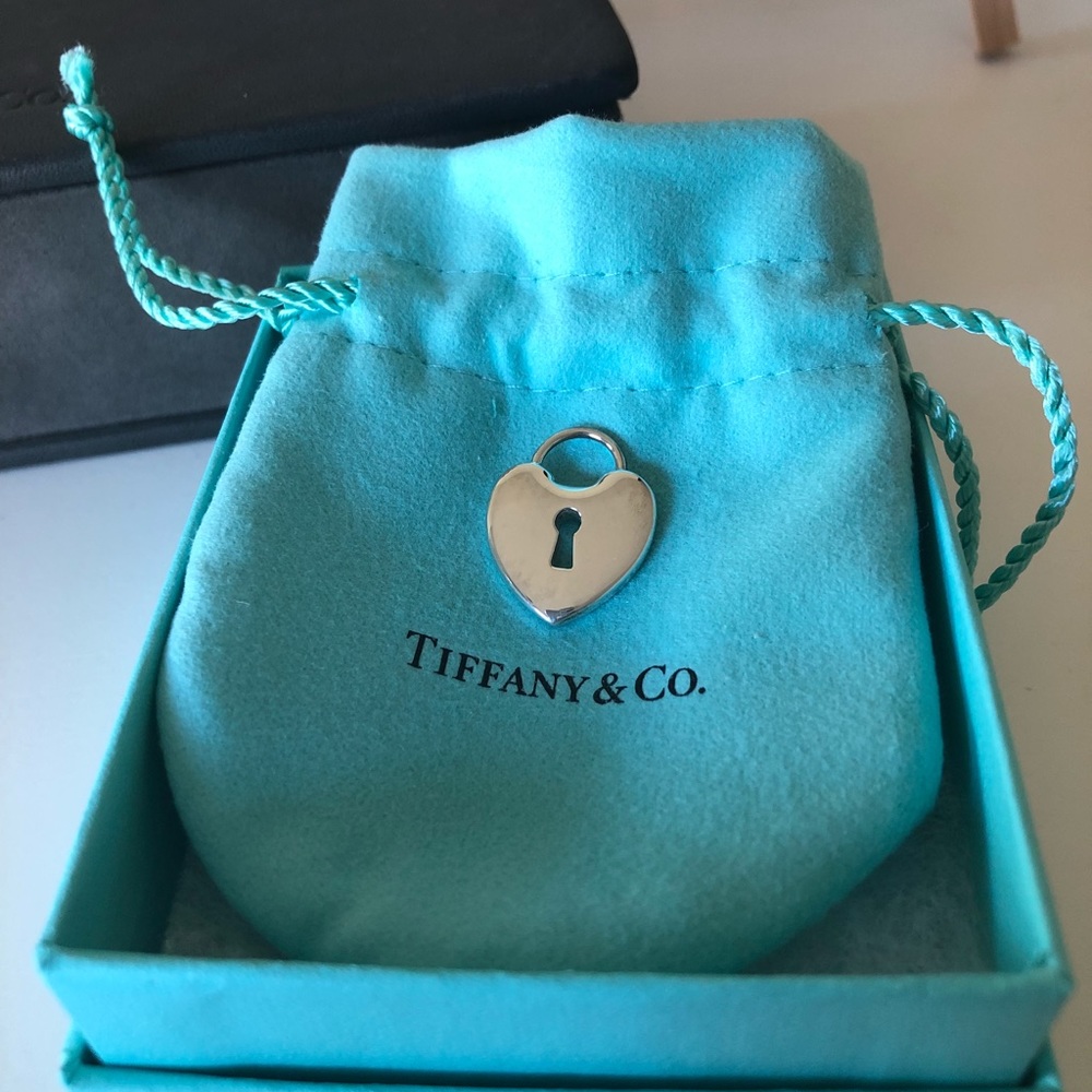 Tiffany & Co. Silver Heart Lock Charm, Medium